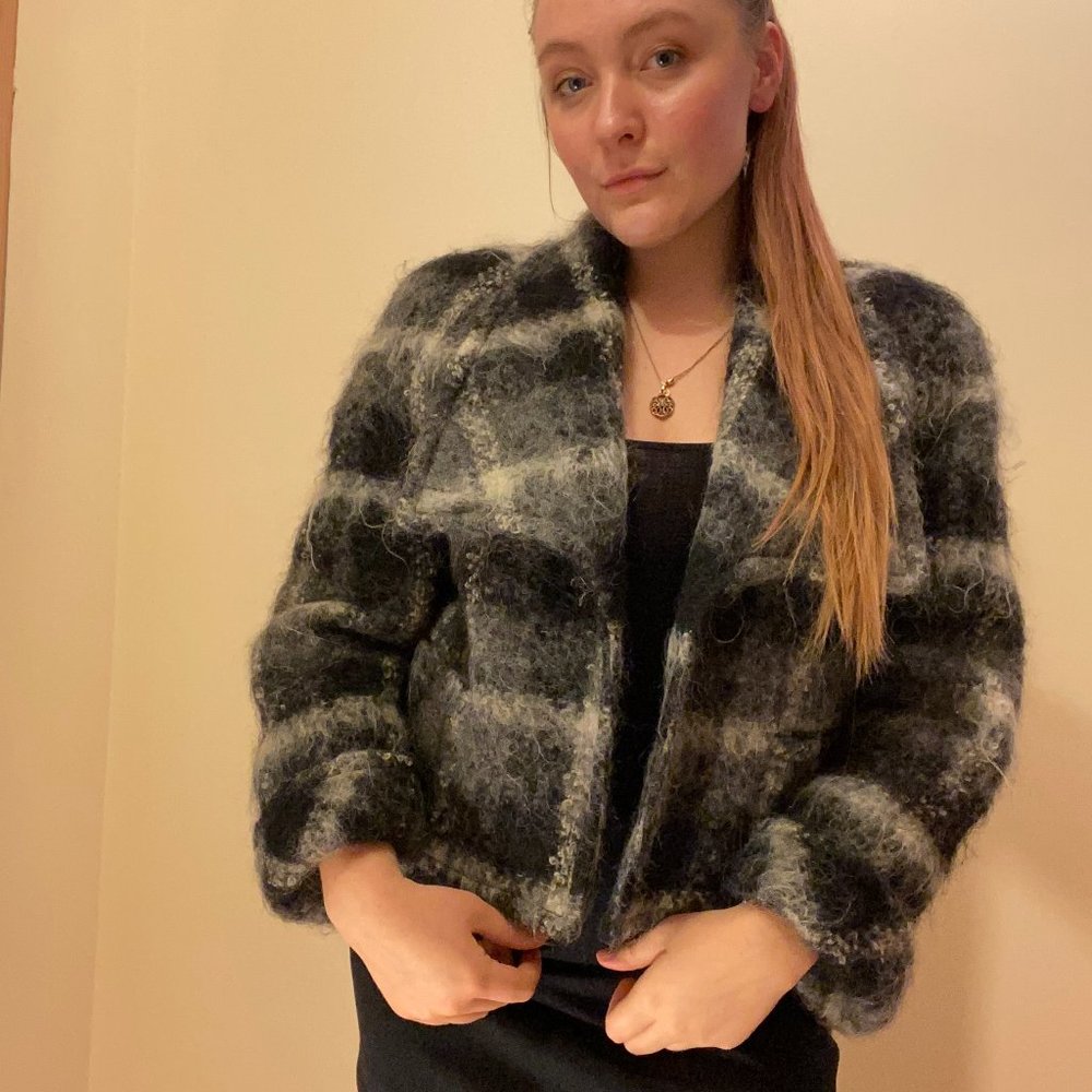 *LAST CHANCE* Vintage cropped plad jacket